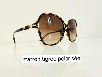 Lunette de soleil femme marron dégradés Polarisée verres dégradés UV protection catégorie 3