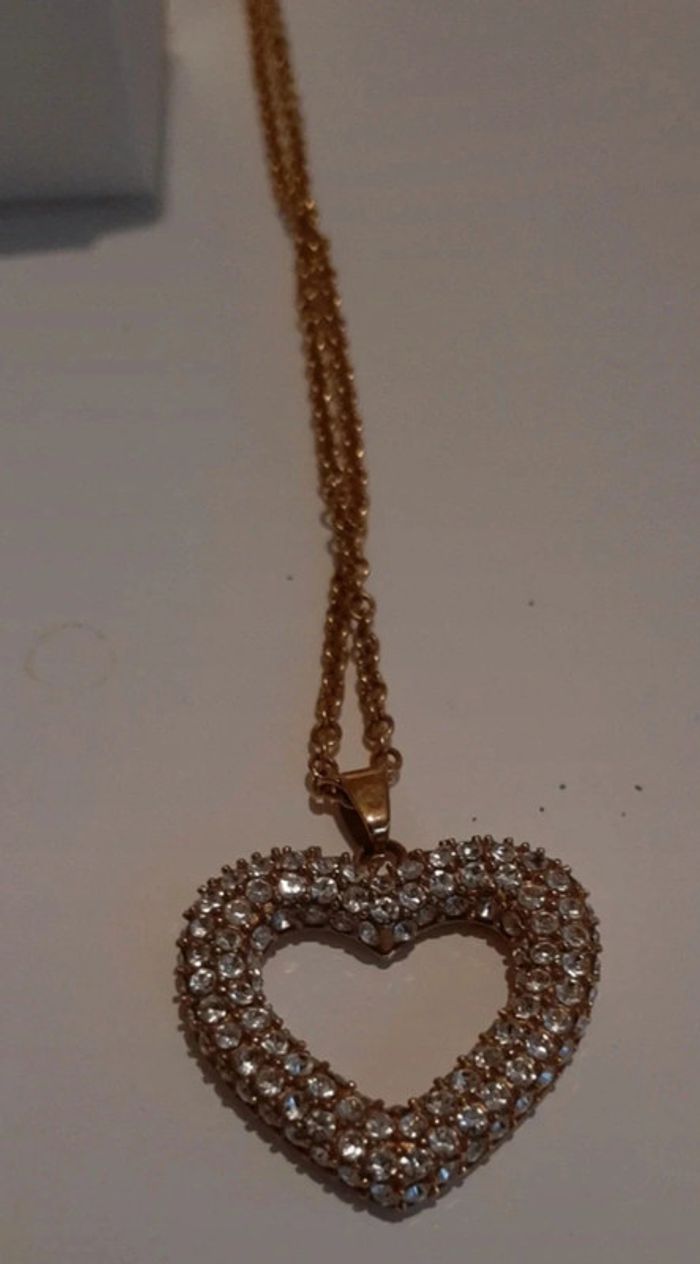 Pendentif cœur strass - photo numéro 5