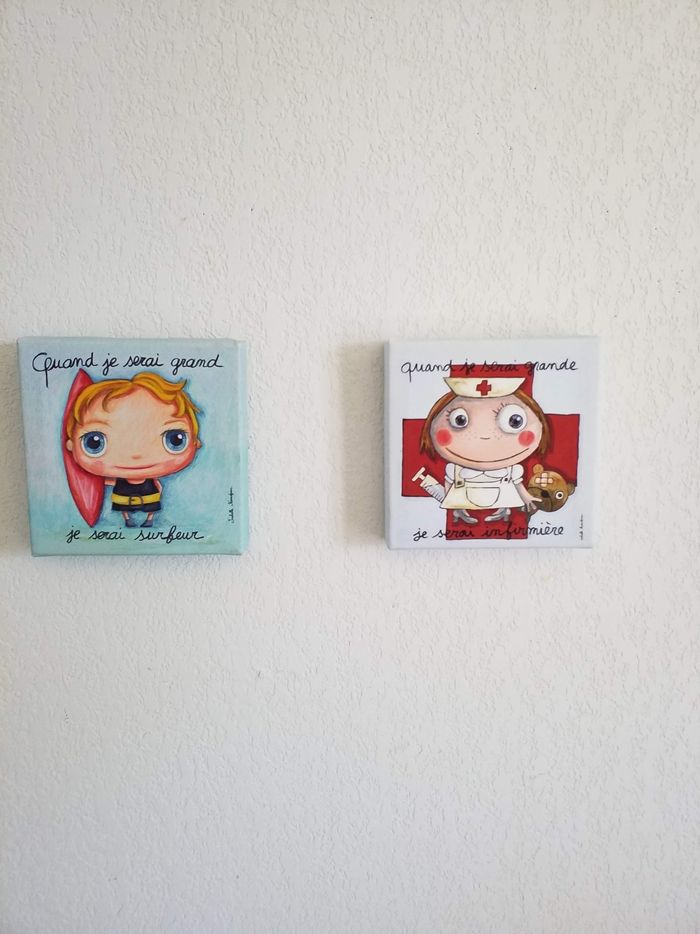 2 cadre décoratif enfants neuf - photo numéro 2