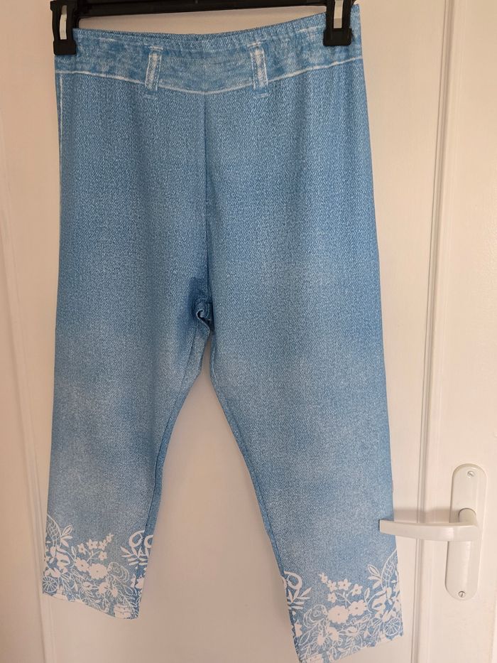 Legging imitation jean