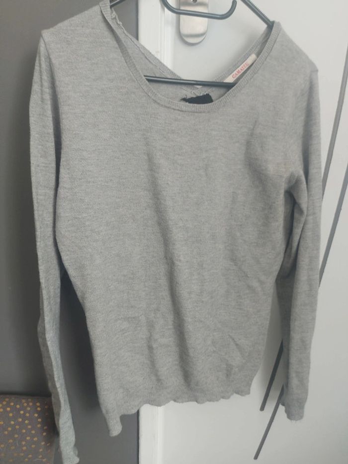 Tee-shirt manche longue camaïeu 36 -S - photo numéro 2