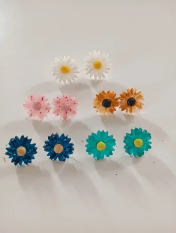 Clous d oreilles fleur