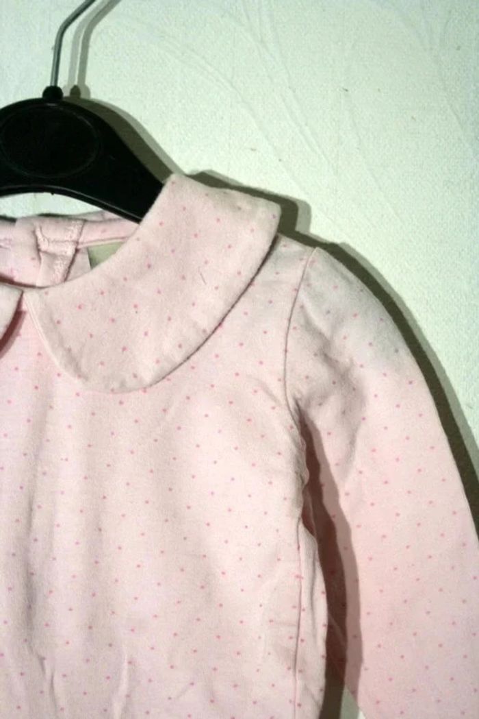 Polo rose clair à pois In Extenso 3m - photo numéro 2