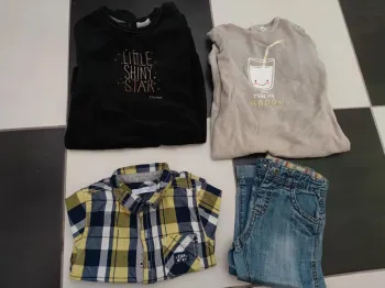 Lot de 4 vêtements garçon 18 mois
