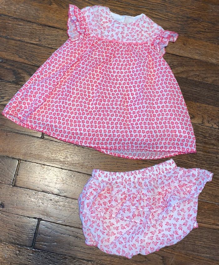 robe Absorba avec bloomer  3 mois