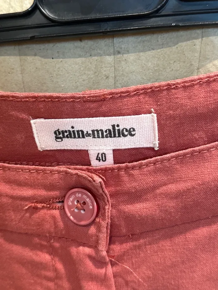 Joli pantalon en lin femme 40 - photo numéro 2