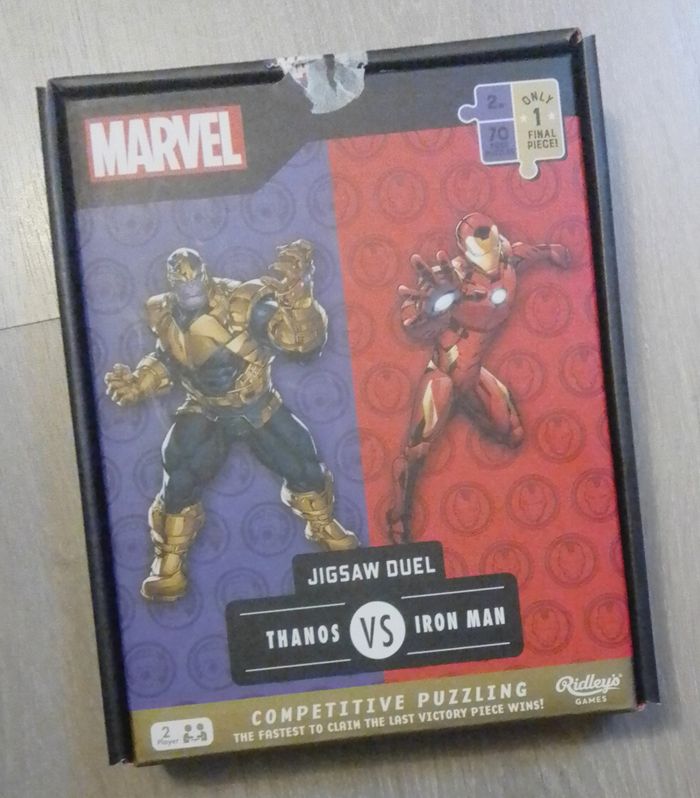 Puzzle Jigsaw duel Marvel "Thanos VS Iron Man"