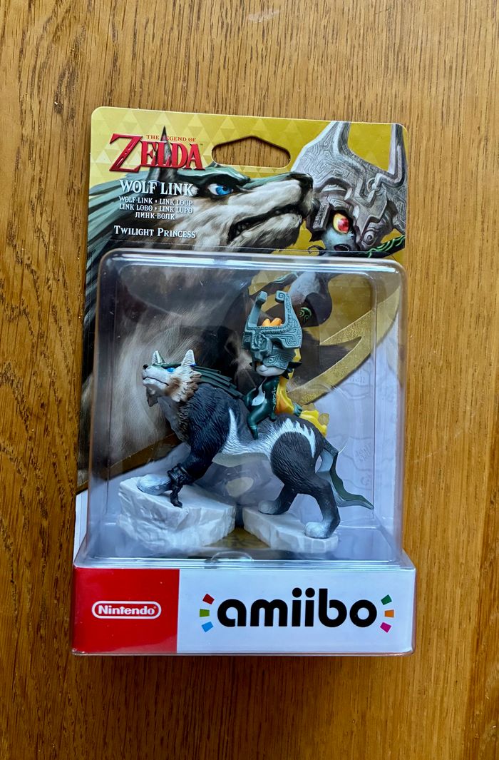 Amiibo ZELDA Link Loup NEUF