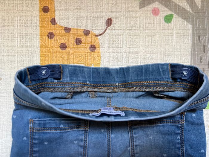 Jean avec petits cœurs blanc - photo numéro 4