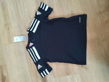 T-shirt/maillot de football Squad 21 noir/blanc Adidas 5/6 ans