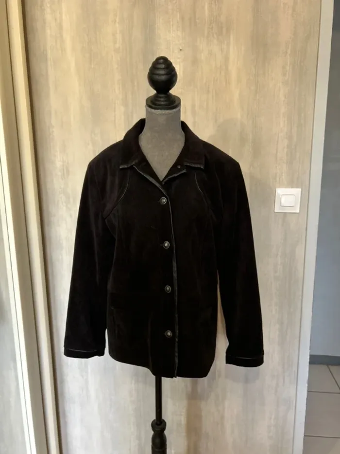 Veste velours, marron foncé