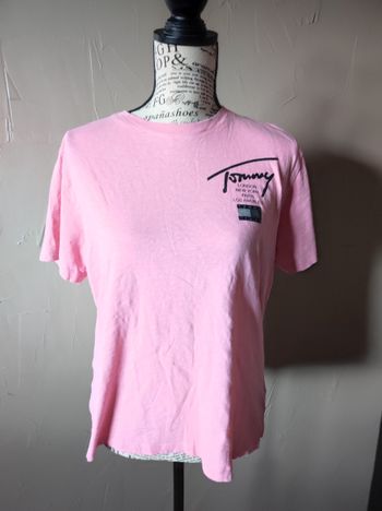 Tee shirt rose pâle Tommy Hilfinger taille M