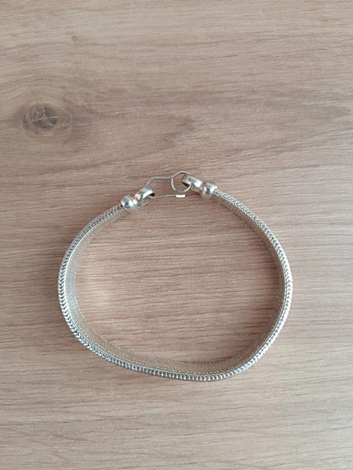 Bracelet maille argenté - photo numéro 3