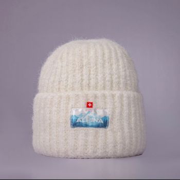 Bonnet  blanc en laine Alpina Swiss