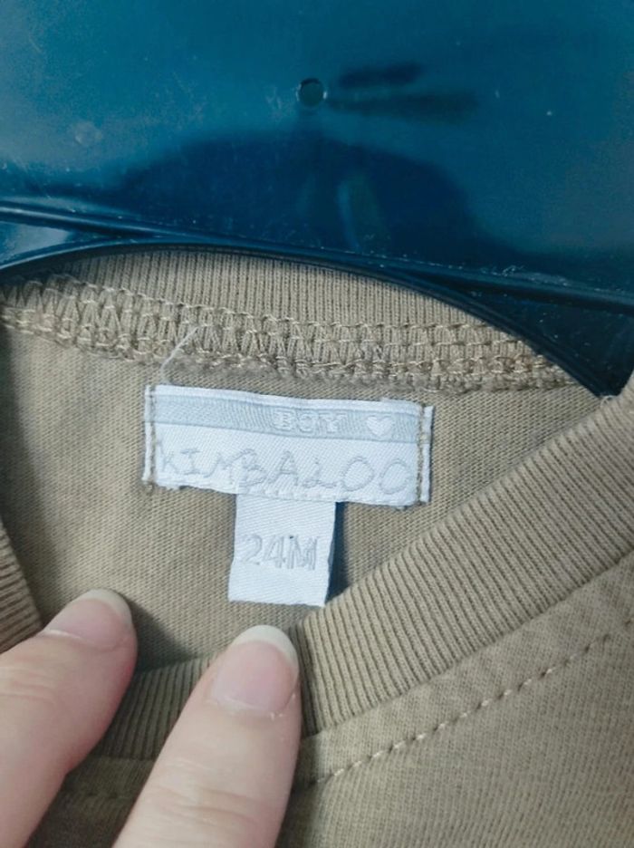 Tee-shirt kaki manches courtes / Kimbaloo - 24 mois - photo numéro 3