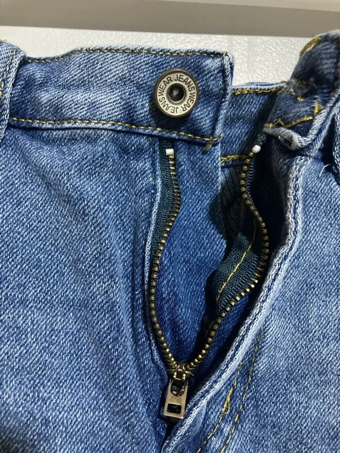 Short en jean taille haute effet usé – Taille S - photo numéro 6