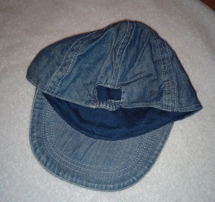 Casquette jean's délavé bleu T. 36 mois - photo numéro 2