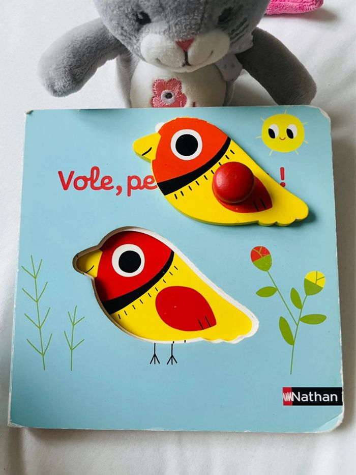 Livre puzzle Vole petit oiseau petit Nathan livre animé animaux oiseaux - photo numéro 2