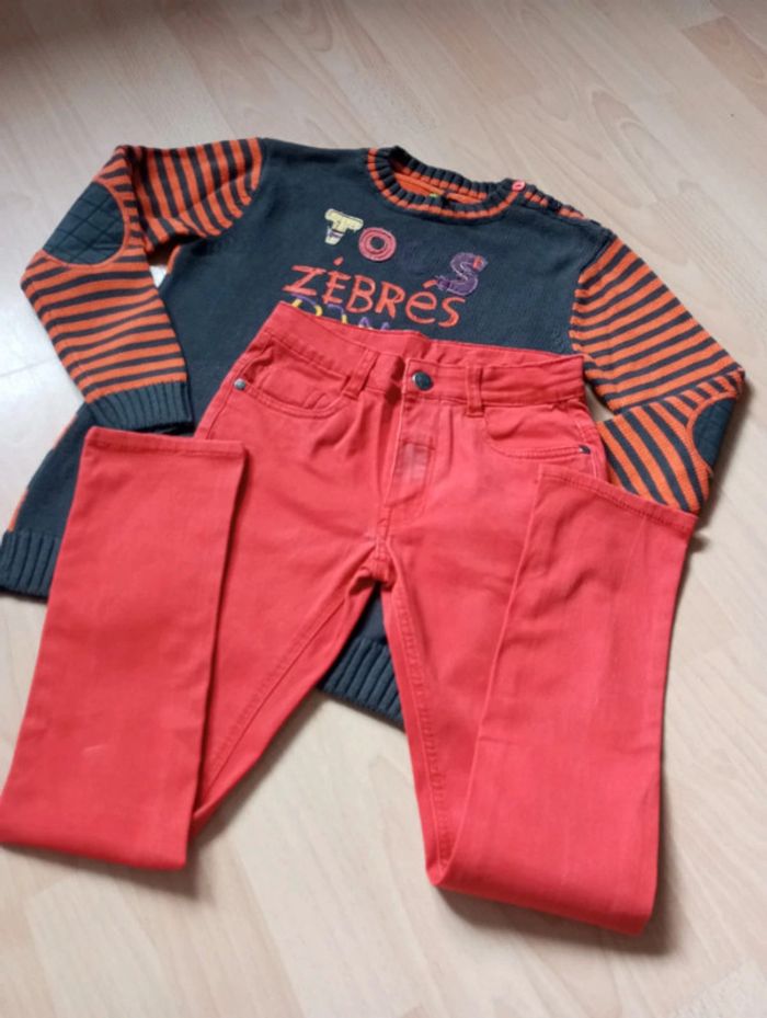 Ensemble jeans et pull 7/ 8 ans 🍀 Orchestra 🍀 très bon état - photo numéro 9