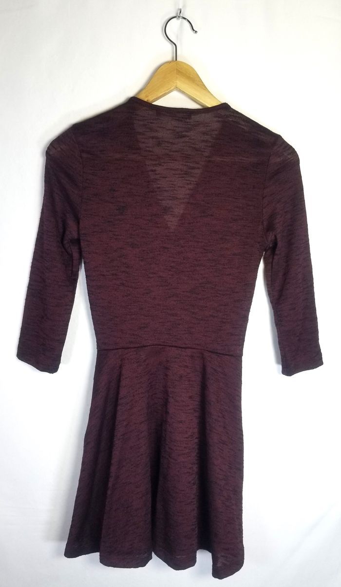 Robe bordeaux Mango - Taille XS - photo numéro 5