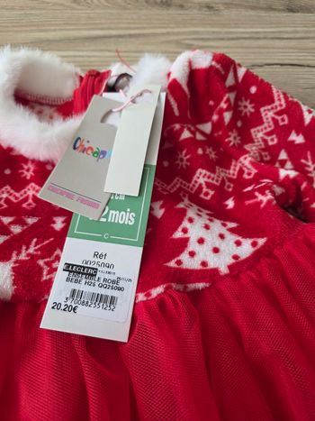 Robe Noël neuve 12 mois 