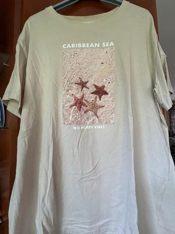 T-shirt beige Pull & Bear XL