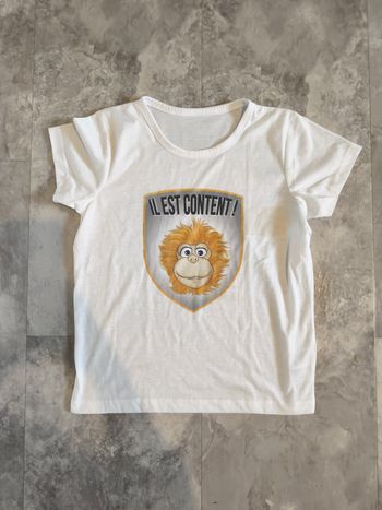Tee shirt blanc Jean Marc taille 9/10 ans
