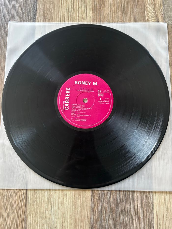 Vinyle 33 tours sans pochette Boney M Daddy cool