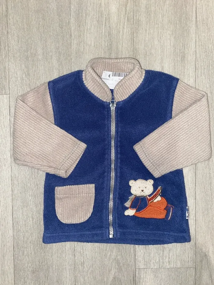 Gilet zippée 12mois - photo numéro 2