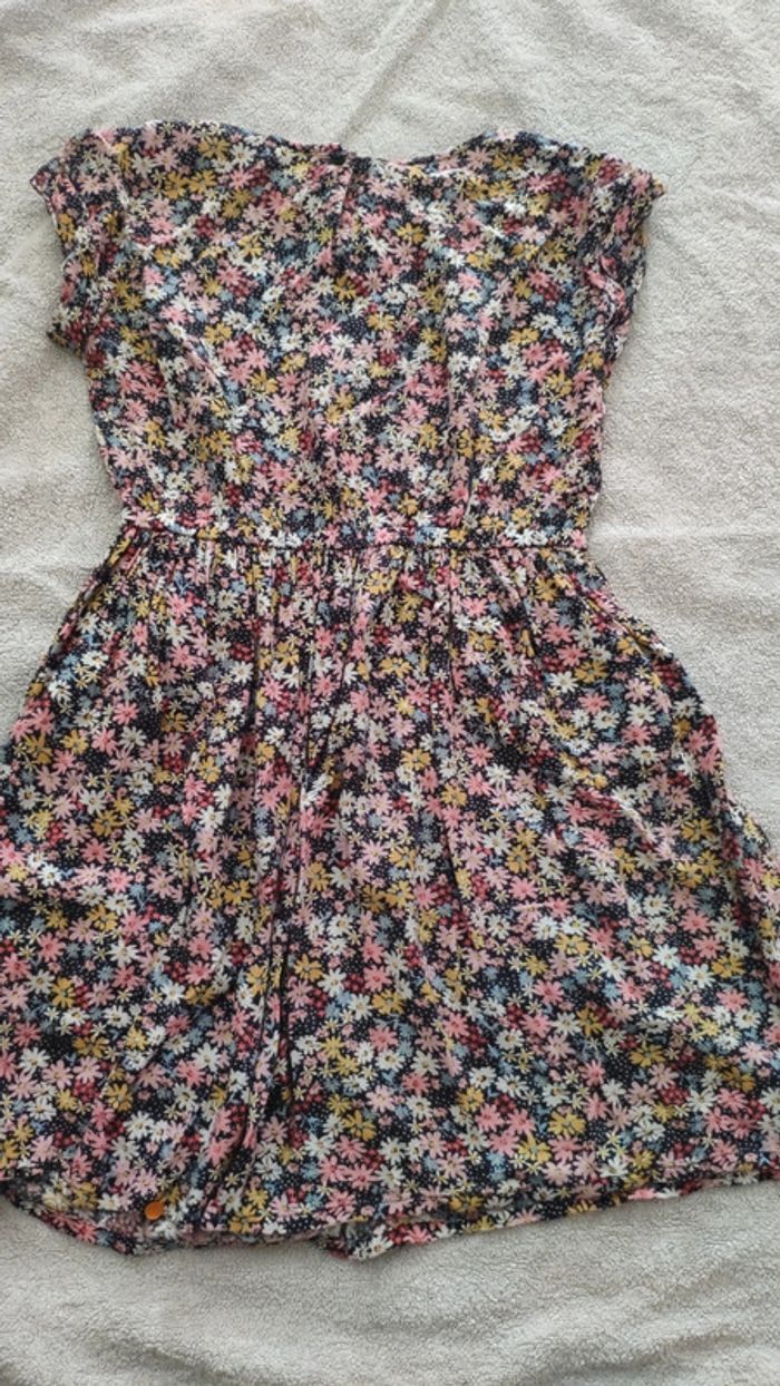 Robe h et m 8 9 ans fleurs noeud rose - photo numéro 3