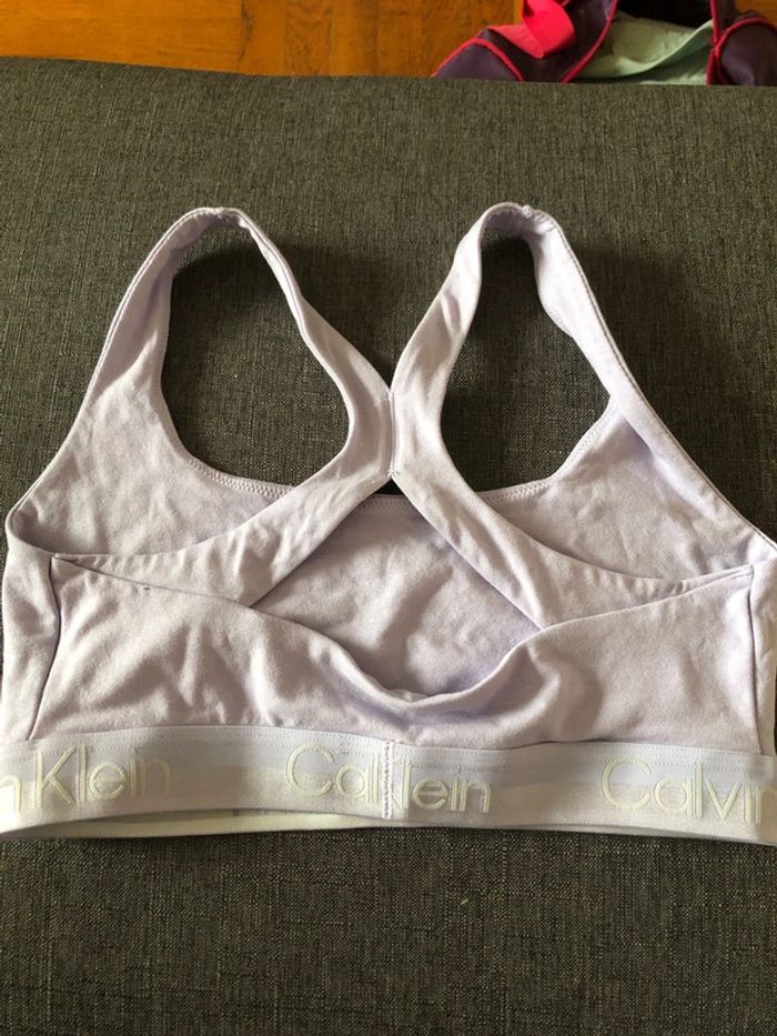 Brassière Calvin klein couleur lila - photo numéro 2