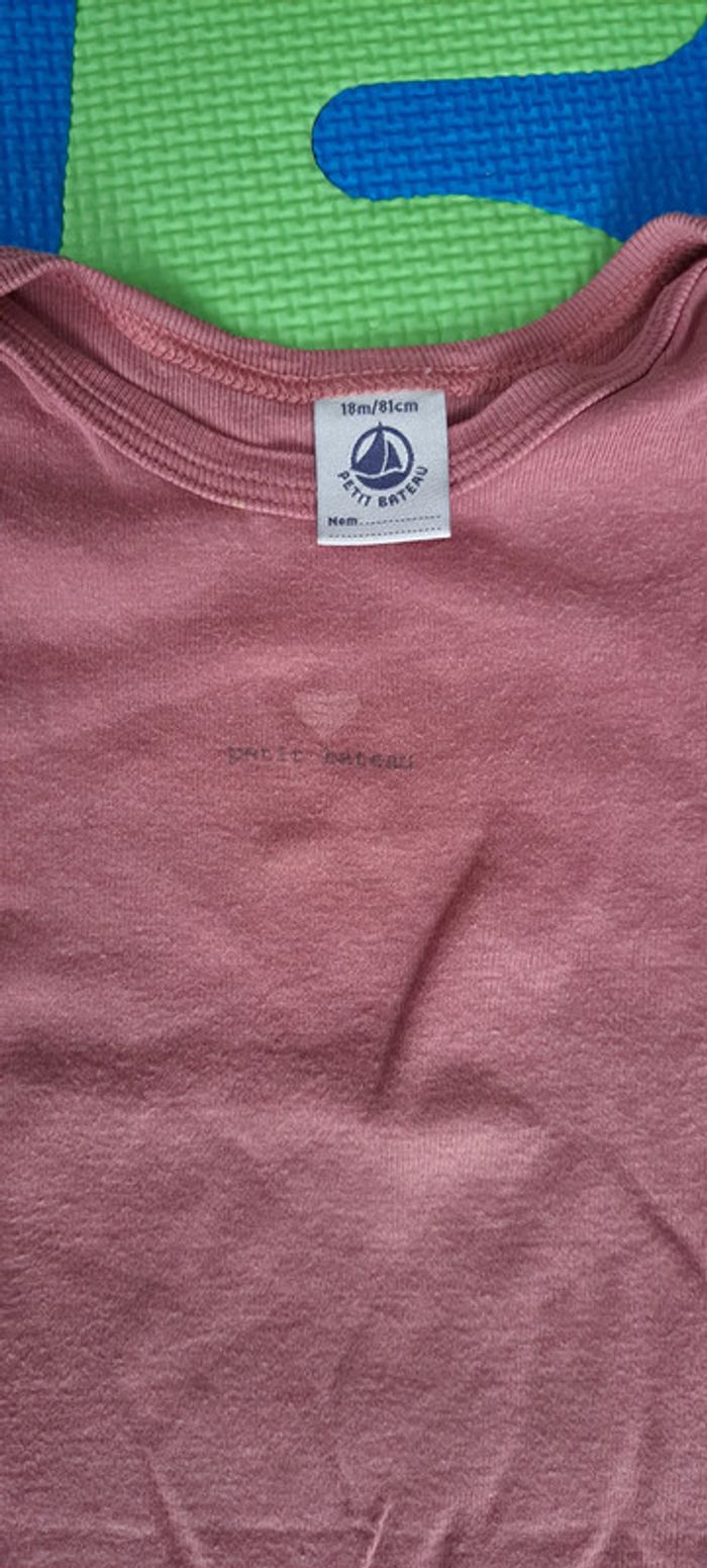 Lot de 4 bodies ml (3 Petit Bateau + 1 Absorba) 18m - photo numéro 11