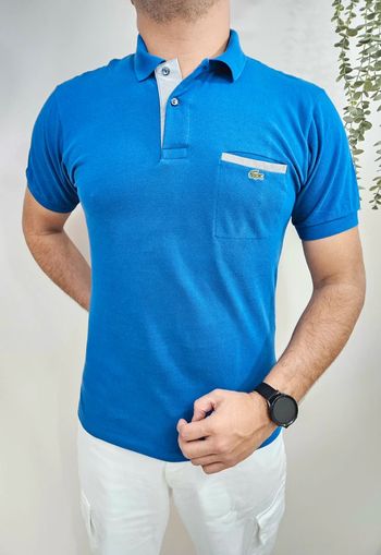 Polo Lacoste Classic Fit bleu taille M