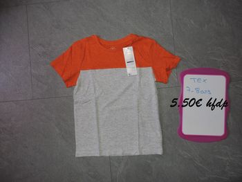 tee shirt tex taille 7-8 ans