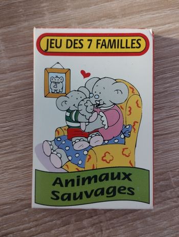Jeu de 7 familles animaux sauvages