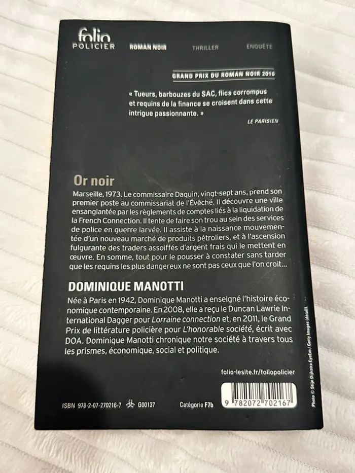 Livre or noir Dominique manotti - photo numéro 2