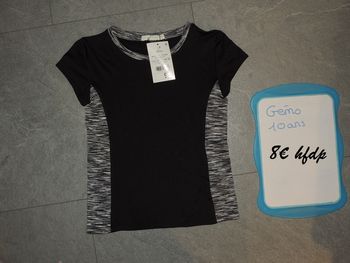 tee shirt de sport gémo taille 10 ans