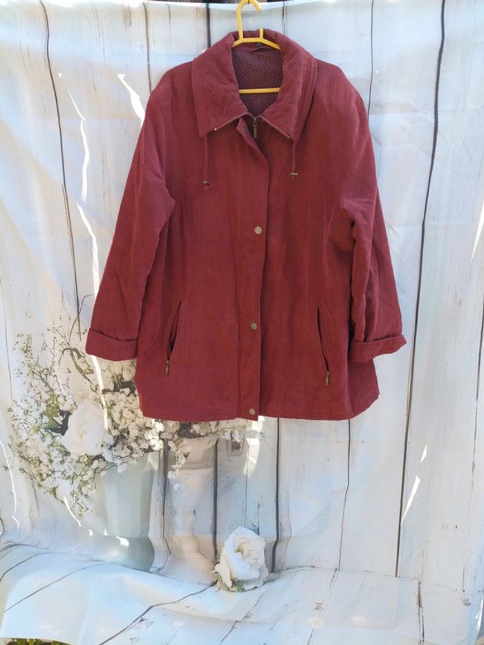 Veste parka bordeaux