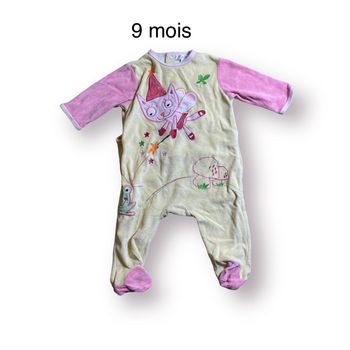 Kitchoun Pyjama Grenouillère jaune Taille 9 mois