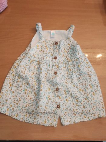 Robe bébé fille motif fleur marque Tex 12M lot possible vendredi