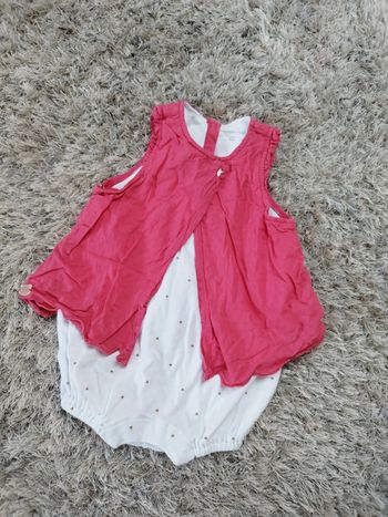 Jolie tenue style robe short sergent major 6 mois fille