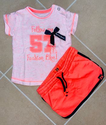 Ensemble t-shirt + jupe 6 mois / 68cm