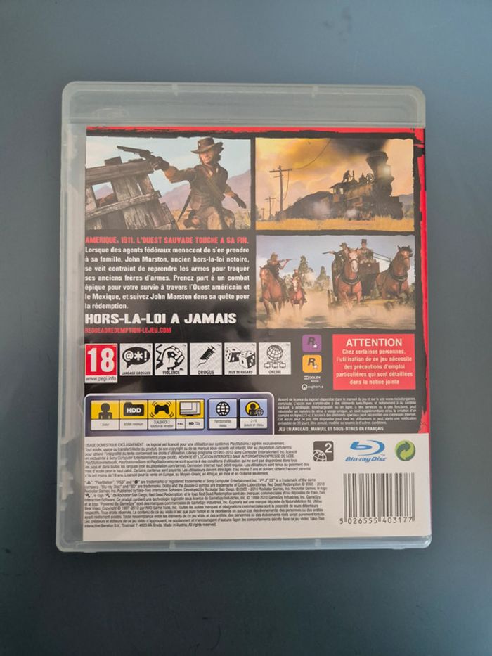 Red Dead Redemption Playstation 3 - photo numéro 2