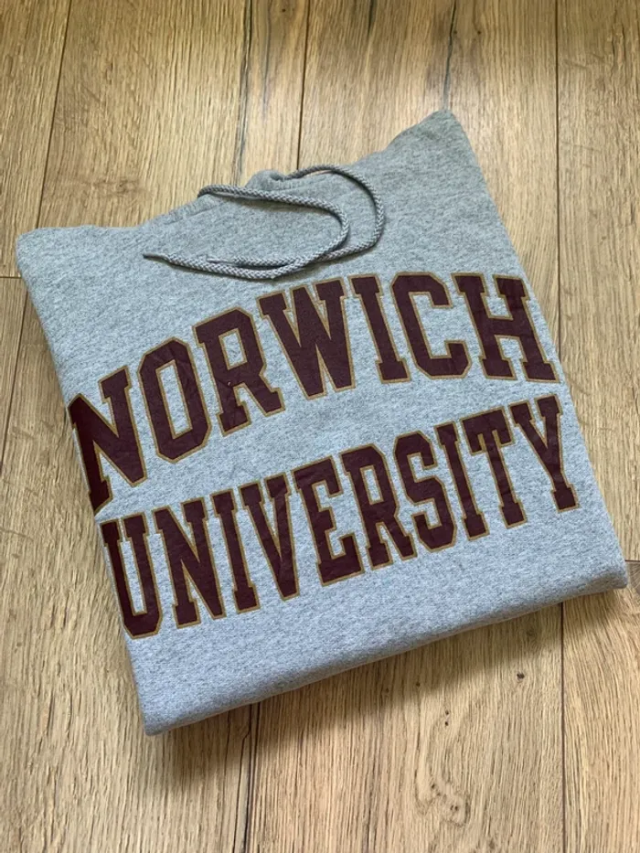 Sweat à capuche Authentique Champion Norwich University Style US Taille S