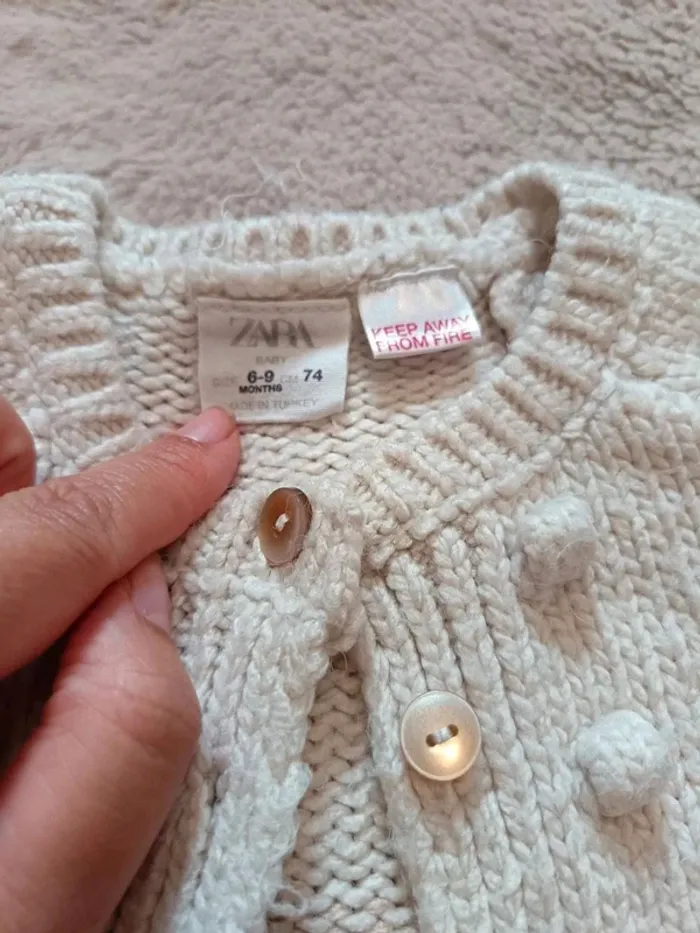 Gilet tricot à noppes - photo numéro 2