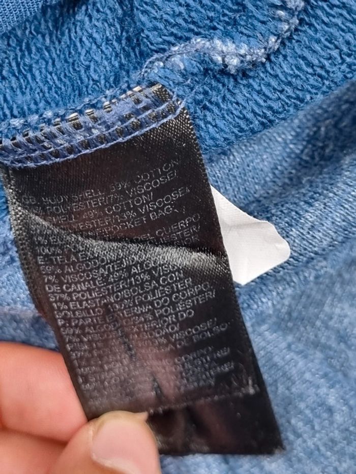 Gilet zippé à capuche The North Face bleu – Taille M Femme (mesures en photos) - photo numéro 9