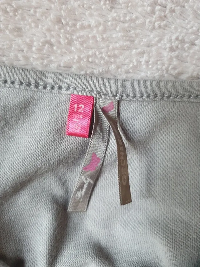 Débardeur gris avec dessin Orchestra taille 12 ans - photo numéro 3