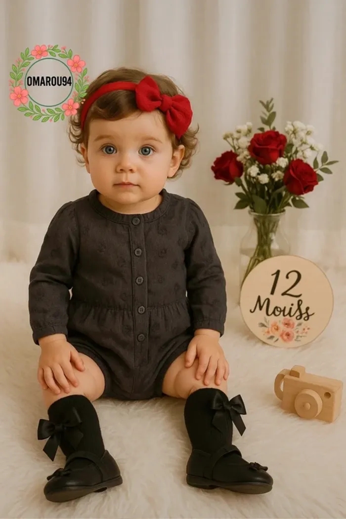 Ensemble complet tape à l'œil fille 12 mois 🎀