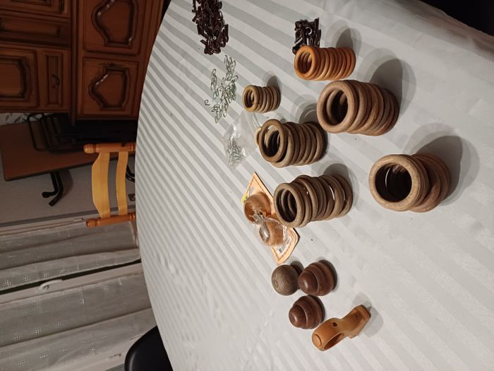 lot anneaux et agrafes pour rideaux - photo numéro 2