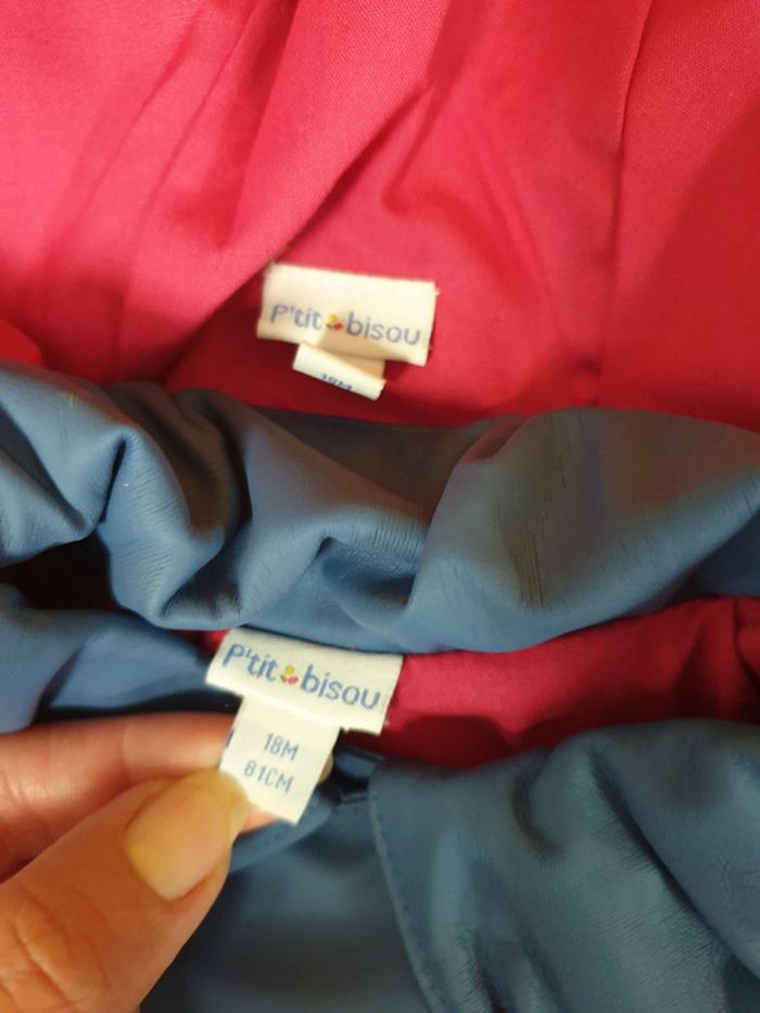Veste de pluie fille 18 mois doublée Ptit bisou capuche amovible - photo numéro 2